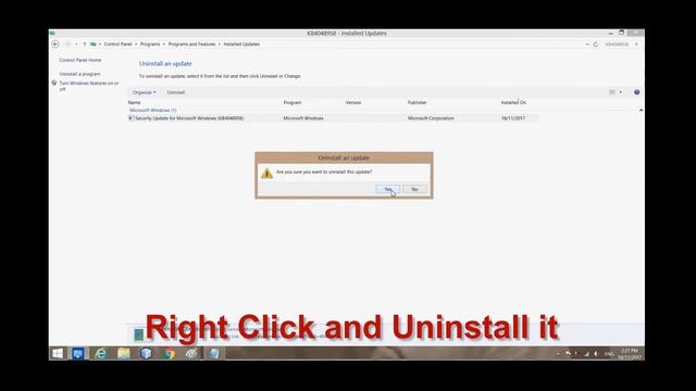 Windows update 14 NOV 2017 Epson Dot Matrix Printer not working смотреть онлайн