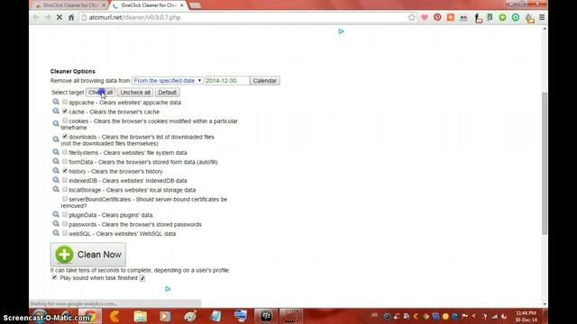 شرح OneClick Cleaner for Chrome смотреть онлайн