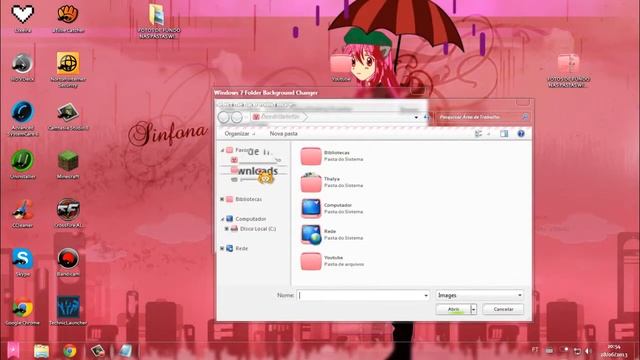 Como colocar uma plano de fundo na pasta no windows 7! смотреть онлайн
