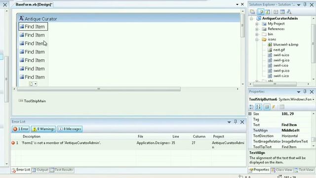Adding & Configuring ToolStrip Navigation Buttons смотреть онлайн