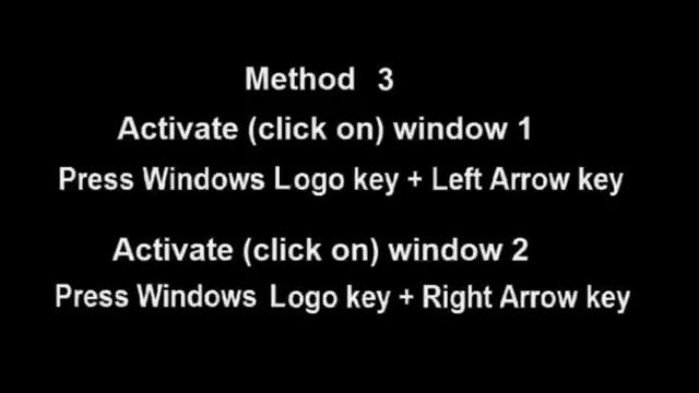 How to arrange two windows side by side смотреть онлайн
