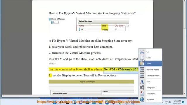 Fix Hyper-V Virtual Machine stuck in Stopping State error in Windows 11/10 смотреть онлайн