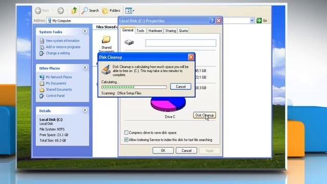 How to perform disk cleanup on Windows® XP-based PC смотреть онлайн