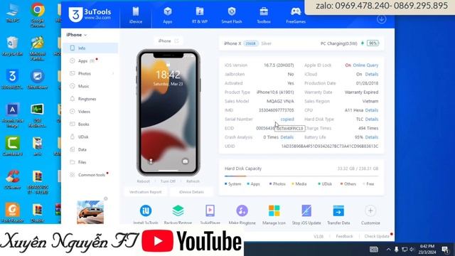 OFF ICLOUD IPHONE X,THAY PIN , BYPASS ICLOUD KHÁCH BÌNH DƯƠNG XEM YOUTUBE GỬI MÁY - XUYÊN NGUYỄN F смотреть онлайн