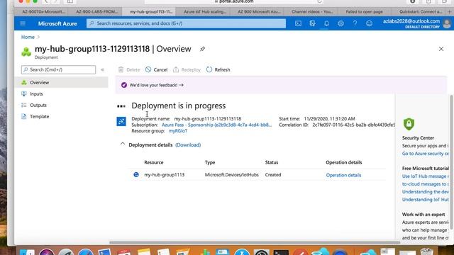 AZ-900 Github 07: Implement the Azure IoT Hub-Azure Fundamentals - Simulate Raspberry Pi Handson La смотреть онлайн