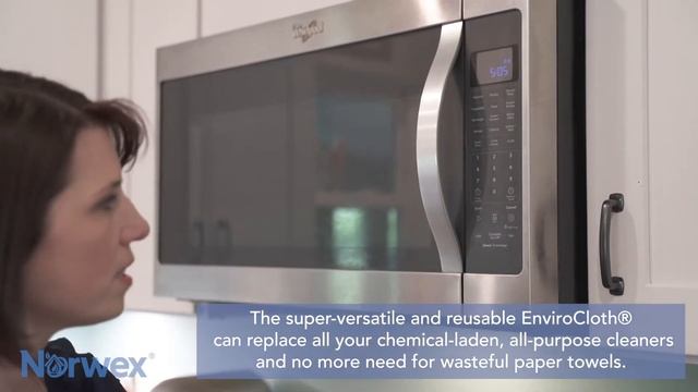Cleaning the microwave with the Norwex Envirocloth & Window Cloth смотреть онлайн