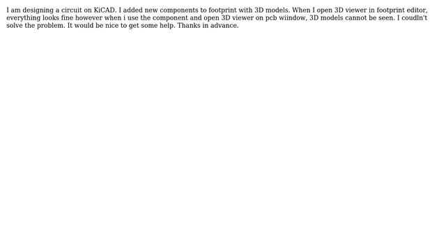 How can I fix 3D viewer problem on KiCAD? смотреть онлайн