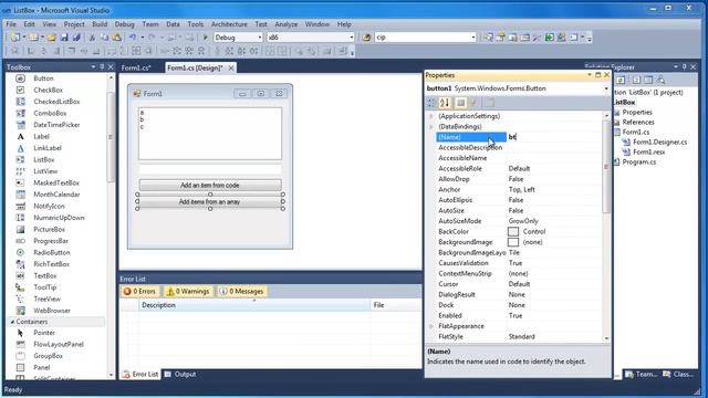Part 4 - Introduction to Windows Forms (Listboxes) смотреть онлайн