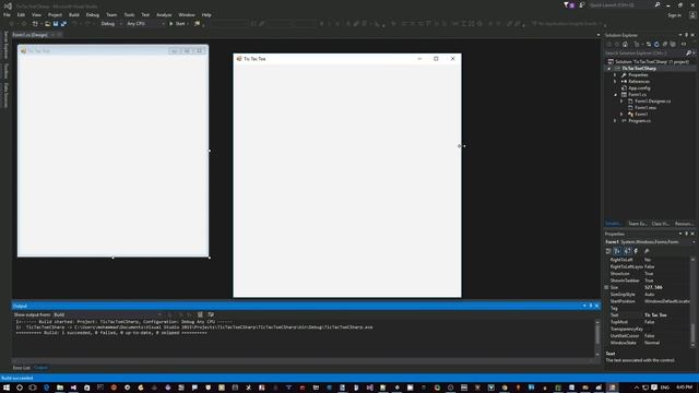 Creating the Winforms project in Visual Studio смотреть онлайн