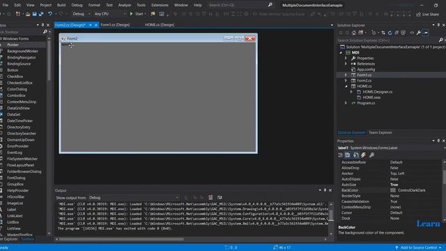 Multiple Forms Inside A Form | Multiple Document Interface (MDI) in .Net | Windows Form Application смотреть онлайн