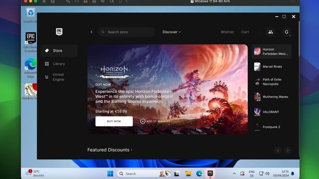 Epic Games on Apple Silicon MacBook - FREE Virtual Machine VMware Fusion - Accelerated 3D Graphics смотреть онлайн
