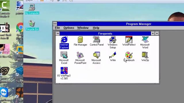 Windows For Workgroups 3.11 In VMWare Player смотреть онлайн