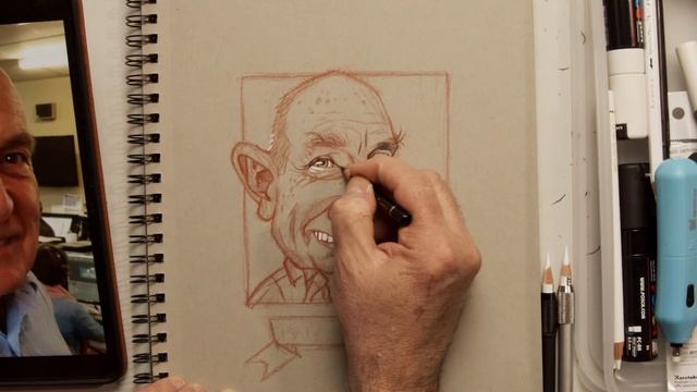 Frantz Kantor Draws Australian Cartoonist & Animator Peter Viska! смотреть онлайн