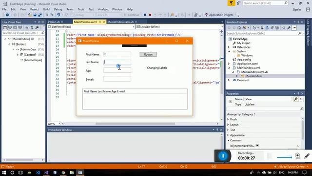 VB - Simple Binding (using XAML) смотреть онлайн