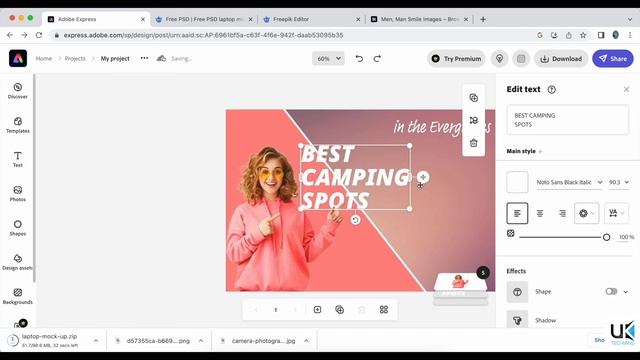 How to design thumbnail | Adobe Express to create Thumbnail for YouTube | Instagram Stories смотреть онлайн