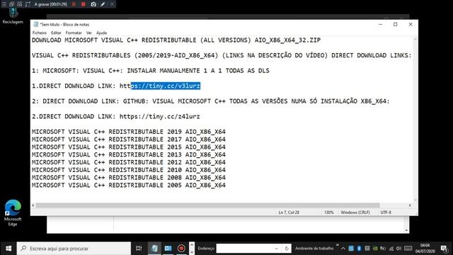 DOWNLOAD MICROSOFT VISUAL C++ REDISTRIBUTABLE (TODAS AS VERSÕES NUMA SÓ INSTALAÇÃO X86_X64) AIO 202 смотреть онлайн