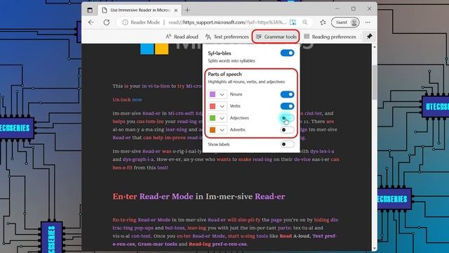 How to use and customize Immersive Reader in Microsoft Edge смотреть онлайн