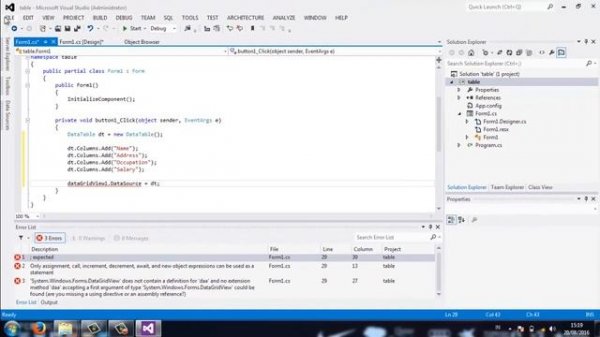 How to Display Data in Datagridview in C# - Visual Studio 2012