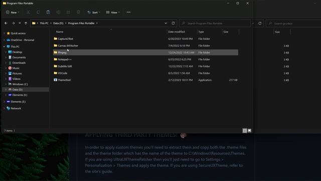 Set Windows Themes / APPLYING THIRD PARTY THEMES. смотреть онлайн