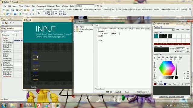 Tutorial Delphi 7 | Edit Text | Belajar | Desain Tampilan смотреть онлайн