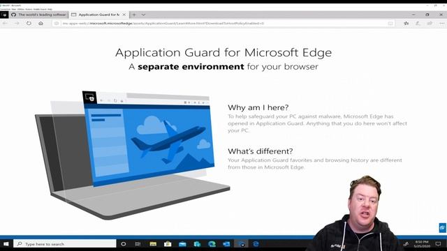 Episode 10, How to stop PUA & Weaponized URLs using Application Guard (E3) and MD-ATP to protect. смотреть онлайн