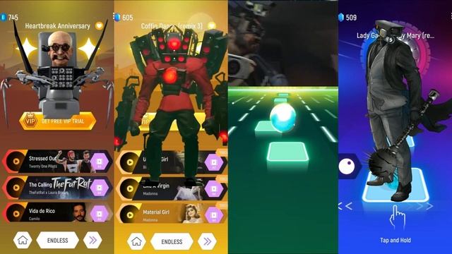 Scientist Skibidi Toilet 🆚 Speakerman Titan 🆚 TV Woman 🆚 Camera Maceman | Tiles Hop Fun Ball смотреть онлайн