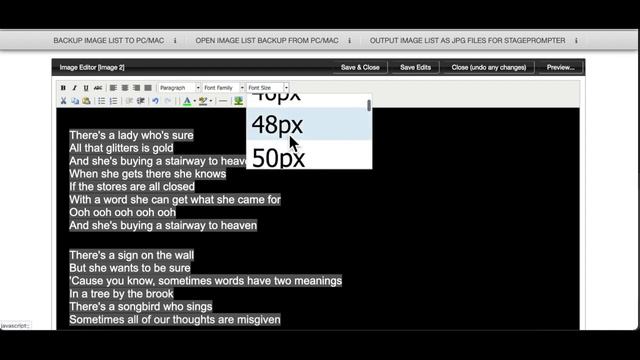2 - Stageprompter web application tutorial – working with the edit window смотреть онлайн