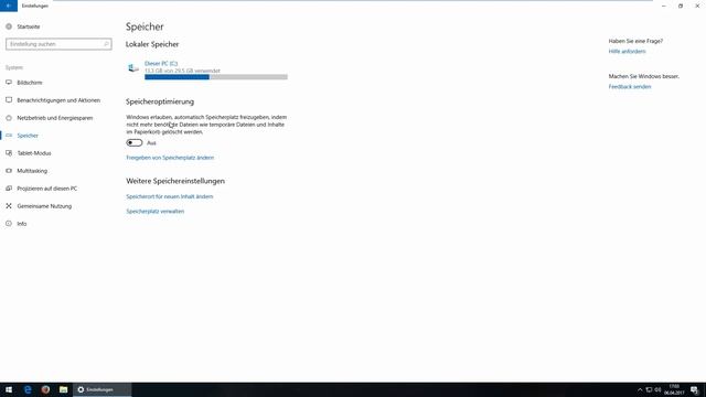 [Windows 10] Automatisches Freigeben von Speicherplatz смотреть онлайн