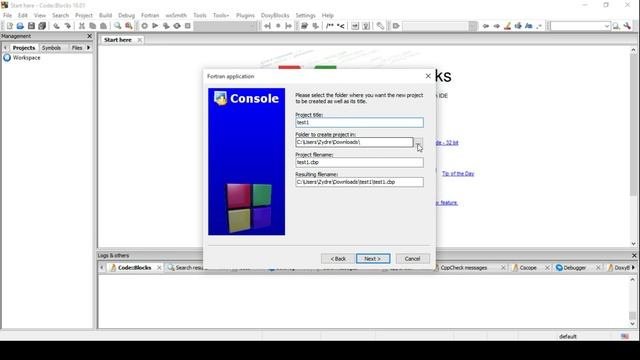 Code::Blocks IDE for Fortran: First steps (Windows) смотреть онлайн