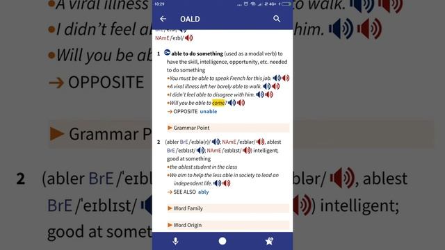 Oxford Advanced Learner's Dictionary Application on Android смотреть онлайн