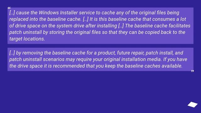 Can I delete the folder "C:\WINDOWS\Installer\$PatchCache$"? смотреть онлайн