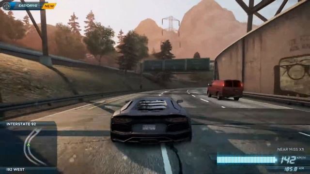 NFS Most Wanted : Lamborghini Aventador Shooting Flames смотреть онлайн