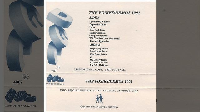 The Posies- DGC Demo 1991 xfer from Master tape from label Auer Stringfellow Seattle смотреть онлайн