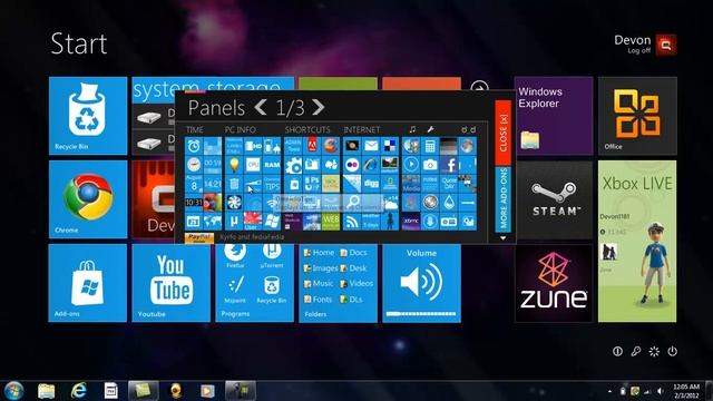 Windows 8 Theme смотреть онлайн
