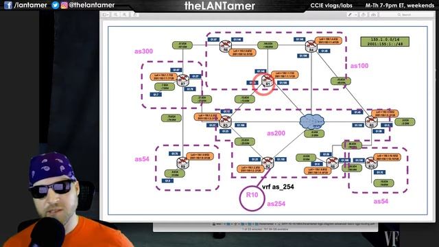 day 108 - how often should I go back and review? 4 bgp labs to go смотреть онлайн