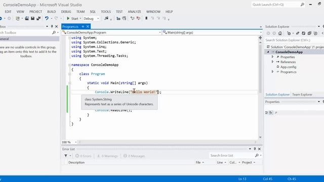 C# Lesson 08 - Console Output (Console.WriteLine) смотреть онлайн