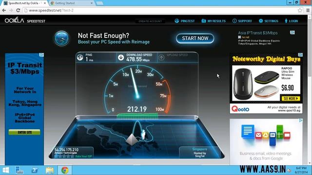 AWS EC2 Network Speedtest- Singapore B (c3.8xlarge) смотреть онлайн