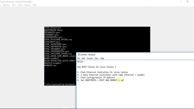 Set DHCP Client On Linux Centos 7 смотреть онлайн
