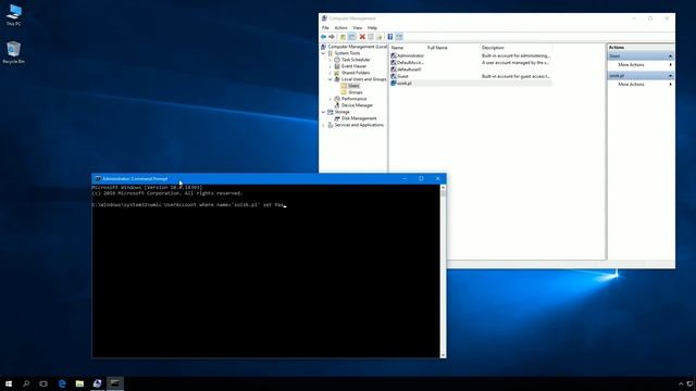 Windows 10: How to enable or disable password expiration for a user. смотреть онлайн