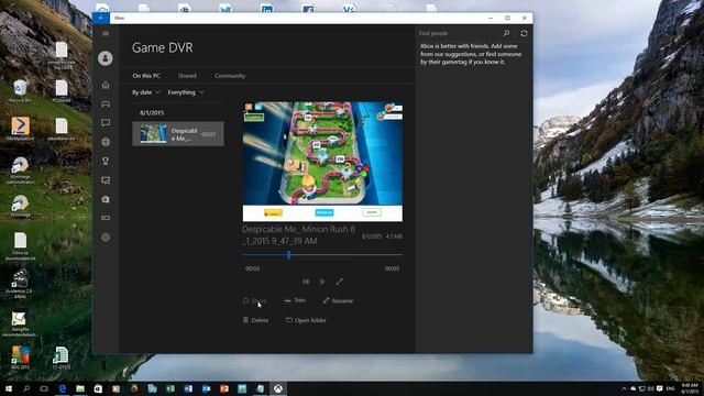 Windows 10 - Using the secret free Xbox game recorder.... смотреть онлайн
