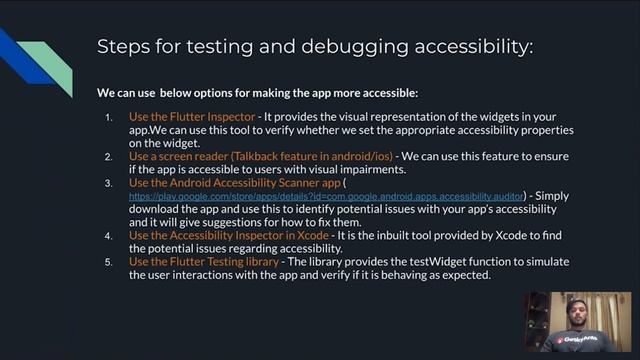 Accessibility in Flutter by Vipul Chaurasia | GeekSpeak | GeekyAnts смотреть онлайн