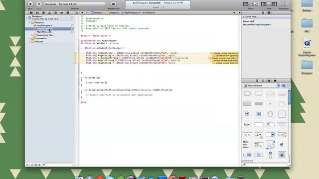 Mac Programming Obj-C | Basic Tutorial | Transfer Strings To Another Window смотреть онлайн