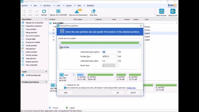 EaseUS Partition Master (Greek Language)