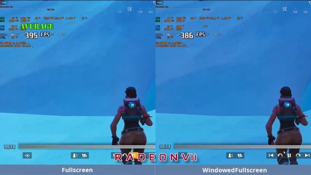 Fortnite Fullscreen Vs Fortnite Windowed Fullscreen: FPS Test Radeon VII & GTX 970