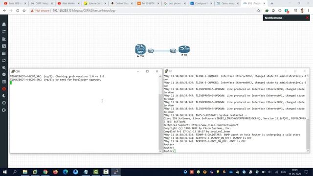 How to install/configure Cisco CSR Router in eve ng смотреть онлайн