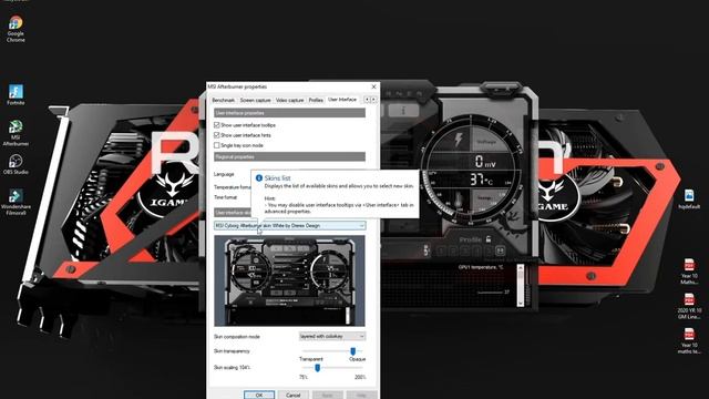 How to change MSI AFTERBURNER THEME! 2020 EASY смотреть онлайн