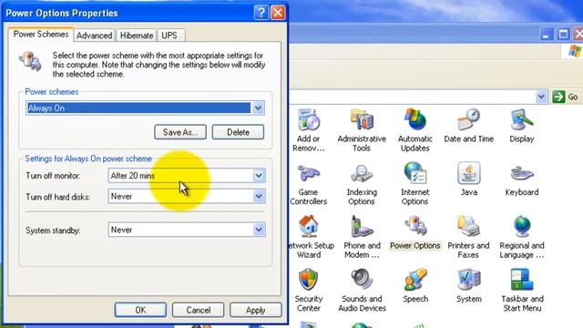 Windows XP - Power Options смотреть онлайн