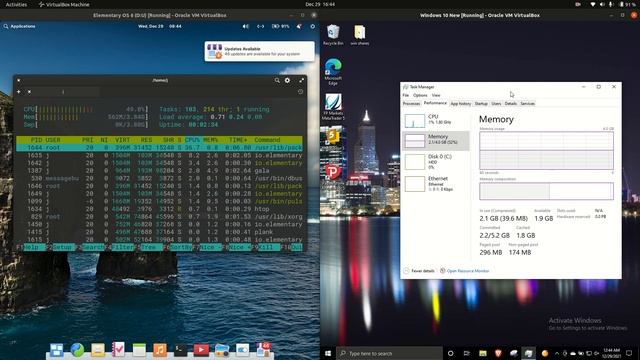 Elementary OS 6 vs Windows 10: RAM смотреть онлайн