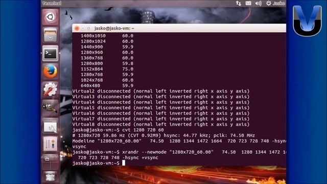 Ubuntu: Dodati zeljenu rezoluciju смотреть онлайн