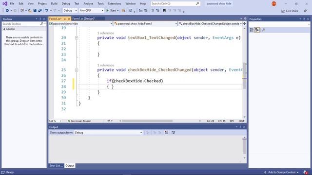 How to show and hide a password in C# смотреть онлайн